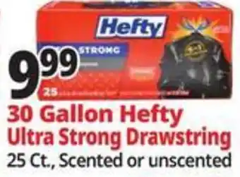 Ocean State Job Lot Hefty ultra strong drawstring offer
