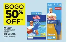 Dollar General Mr. Clean Disposable Gloves offer