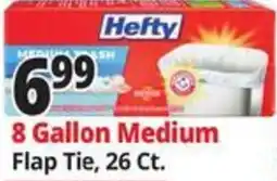 Ocean State Job Lot Hefty 8 Gallon Medium Flap Tie offer