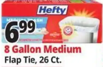 Ocean State Job Lot Hefty 8 Gallon Medium Flap Tie offer