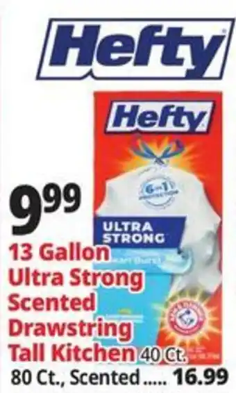 Ocean State Job Lot Hefty ultra strong scented drawstring tall kitchen offer