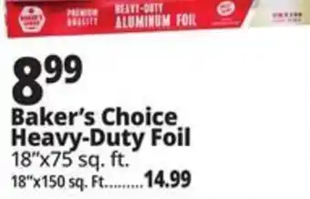 Ocean State Job Lot Baker's Choice Heavy-Duty Foil offer