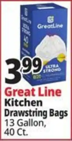 Ocean State Job Lot Great Line kitchen drawstring bags offer