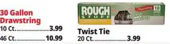 Ocean State Job Lot Rough Stuff outdoor trash bags offer