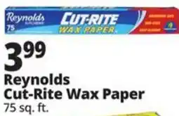 Ocean State Job Lot Reynolds cut-rite wax paper offer
