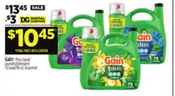 Dollar General Gain Plus Liquid Laundry offer