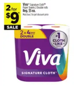 Dollar General Viva Signature Cloth Paper Towels 2 Double rolls offer