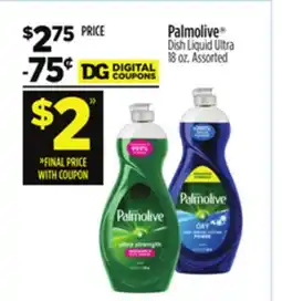 Dollar General Palmolive Dish Liquid Ultra offer