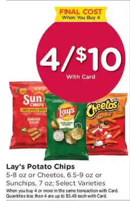 Smith's Lay's Potato Chips offer