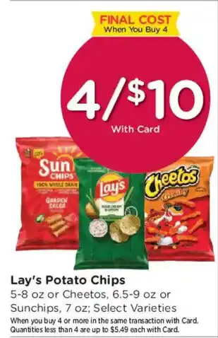 Smith's Lay's Potato Chips offer