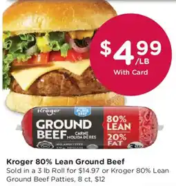 Smith's Kroger 80% Lean Ground Beef offer
