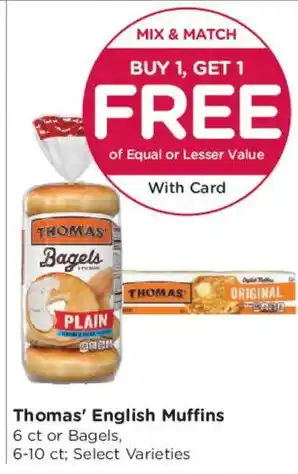 Smith's Thomas' English Muffins offer