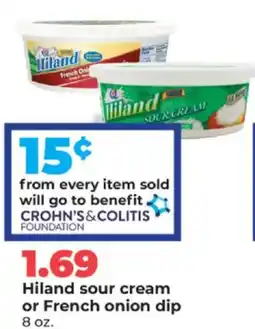 Hy-Vee Hiland sour cream or French onion dip offer