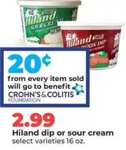 Hy-Vee Hiland dip or sour cream offer