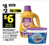 Dollar General Arm & Hammer liquid laundry detergent offer