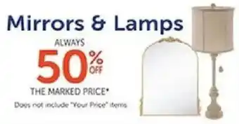 Hobby Lobby Mirrors & Lamps offer