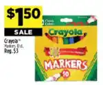 Dollar General Crayola markers offer