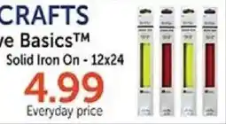 Hobby Lobby Crafts basics solid iron on offer
