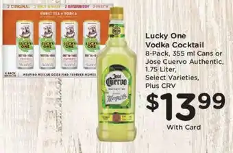 Ralphs Lucky One Vodka Cocktail offer