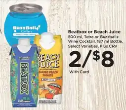 Ralphs Beatbox or Beach Juice offer