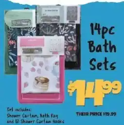 Big Lots 14pc Bath Sets offer