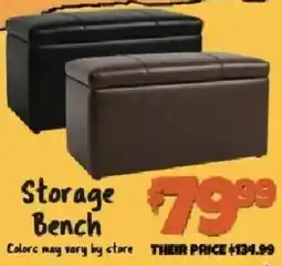 Big Lots Storage Bench offer