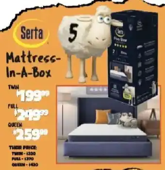 Big Lots Serta mattress-in-a-box offer