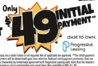 Big Lots Progressive Leasing Lease to Own offer