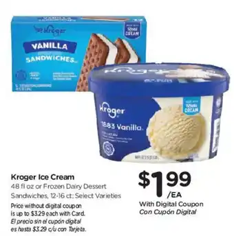 Smith's Kroger ice cream offer