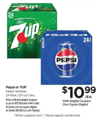 Smith's Pepsi or 7UP offer