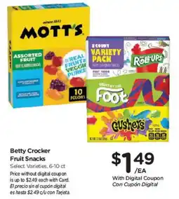Smith's Betty Crocker Fruit Snacks offer