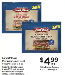 Smith's Land O' Frost Premium Lunch Meat offer