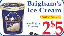 Market Basket Brigham's ice cream offer