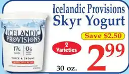 Market Basket Icelandic Provisions Skyr Yogurt offer