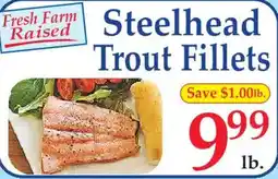Market Basket Fresh Farm Raised Steelhead Trout Fillets offer