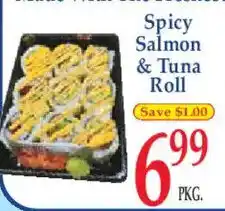 Market Basket Spicy Salmon & Tuna Roll offer