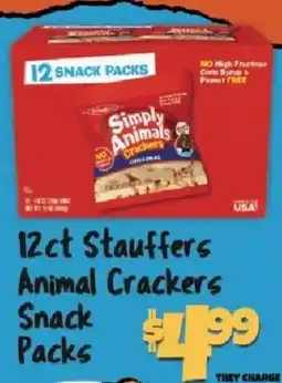 Big Lots Stauffers Animal Crackers Snack Packs offer