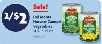 Del Monte Harvest Canned Vegetables