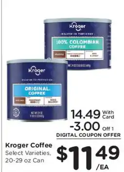 Smith's Kroger Coffee offer