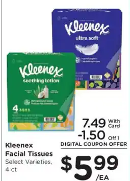 Smith's Kleenex Facial Tissues offer