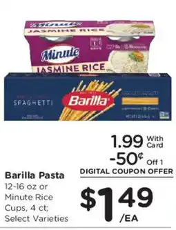 Smith's Barilla Pasta or Minute Rice offer