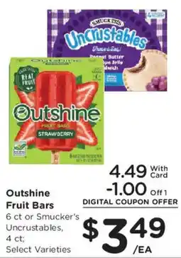 Smith's Outshine Fruit Bars offer