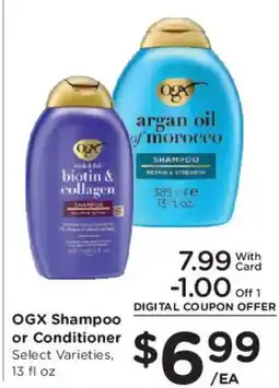 Smith's Ogx Shampoo or Conditioner offer