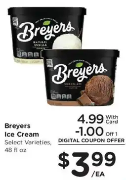 Smith's Breyers Ice Cream offer