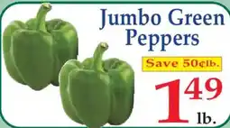 Market Basket Jumbo Green Peppers offer