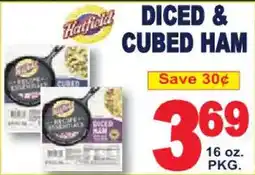 Market Basket Hotfield diced & cubed ham offer
