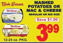 Market Basket Bob Evans mashed potatoes or mac & cheese offer