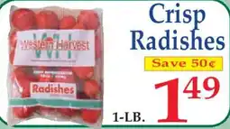 Market Basket Western Harvest crisp radishes offer