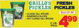 Market Basket Grillo's pickles offer