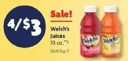 Family Dollar Welch's Juices offer